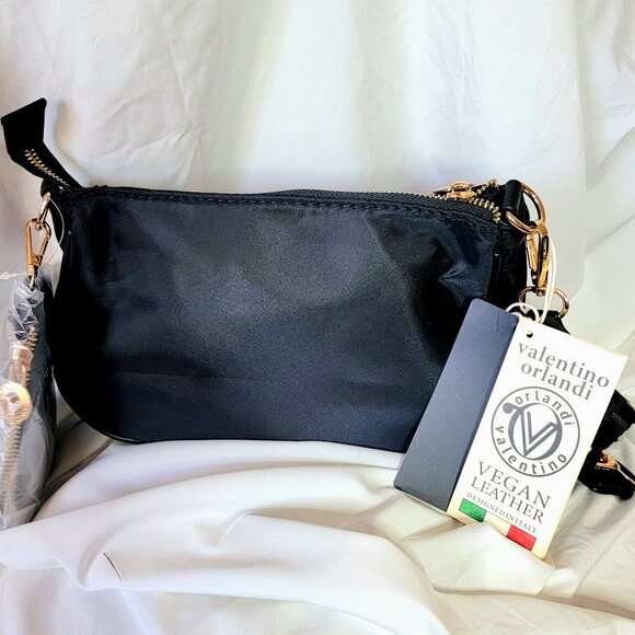 Valentino Orlandi "V" Lock Crossbody Bag w/ Wallet Purse, NWT, Non~Smoking Home - Picture 6 of 9